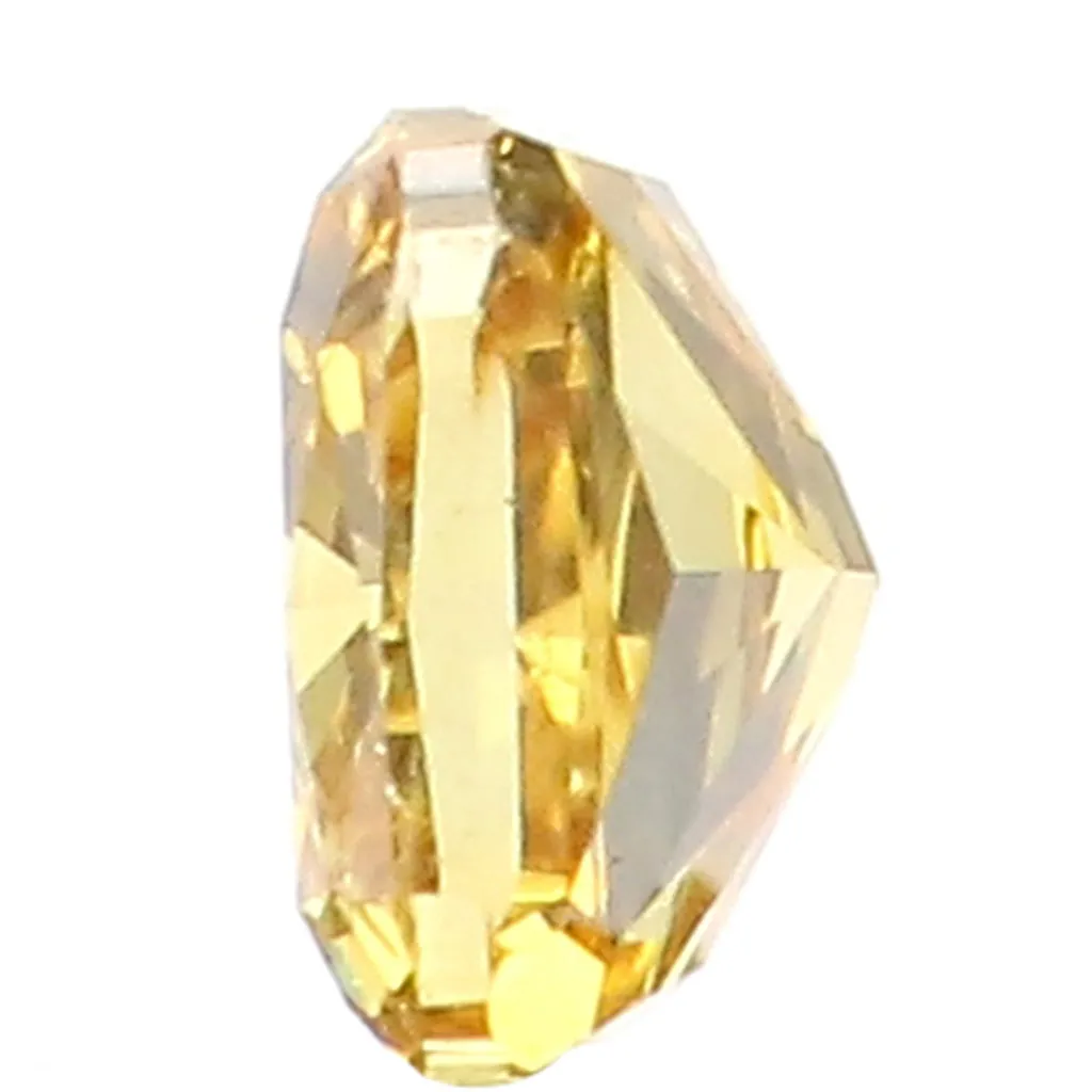 0.14 Ct Natural Loose Diamond Cushion Yellow Color SI2 Clarity 3.20 MM L8619