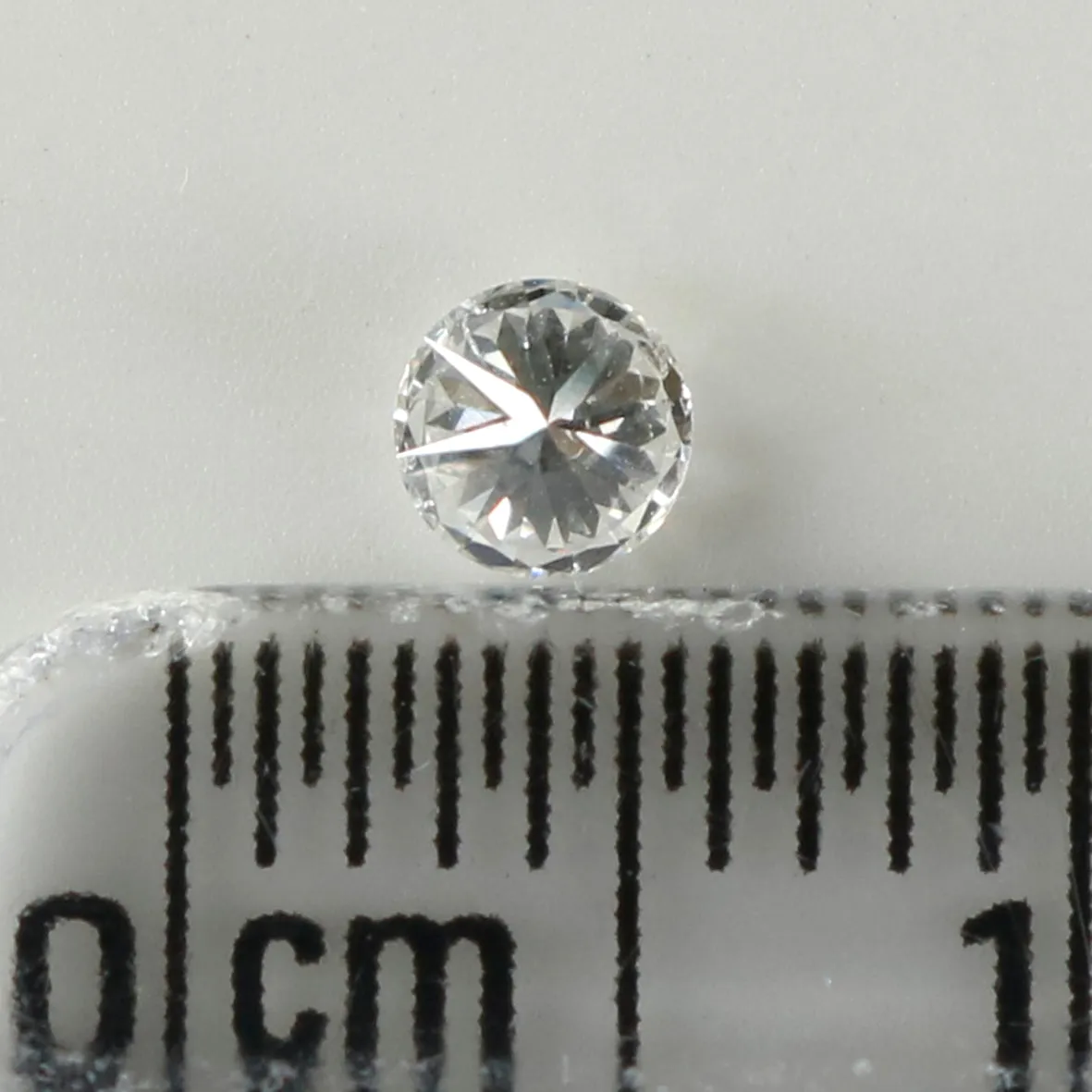 0.14 Ct Natural Loose Diamond, White Diamond, Round Diamond, Round Brilliant Cut Diamond, Sparkling Diamond, Rustic Diamond KDL5