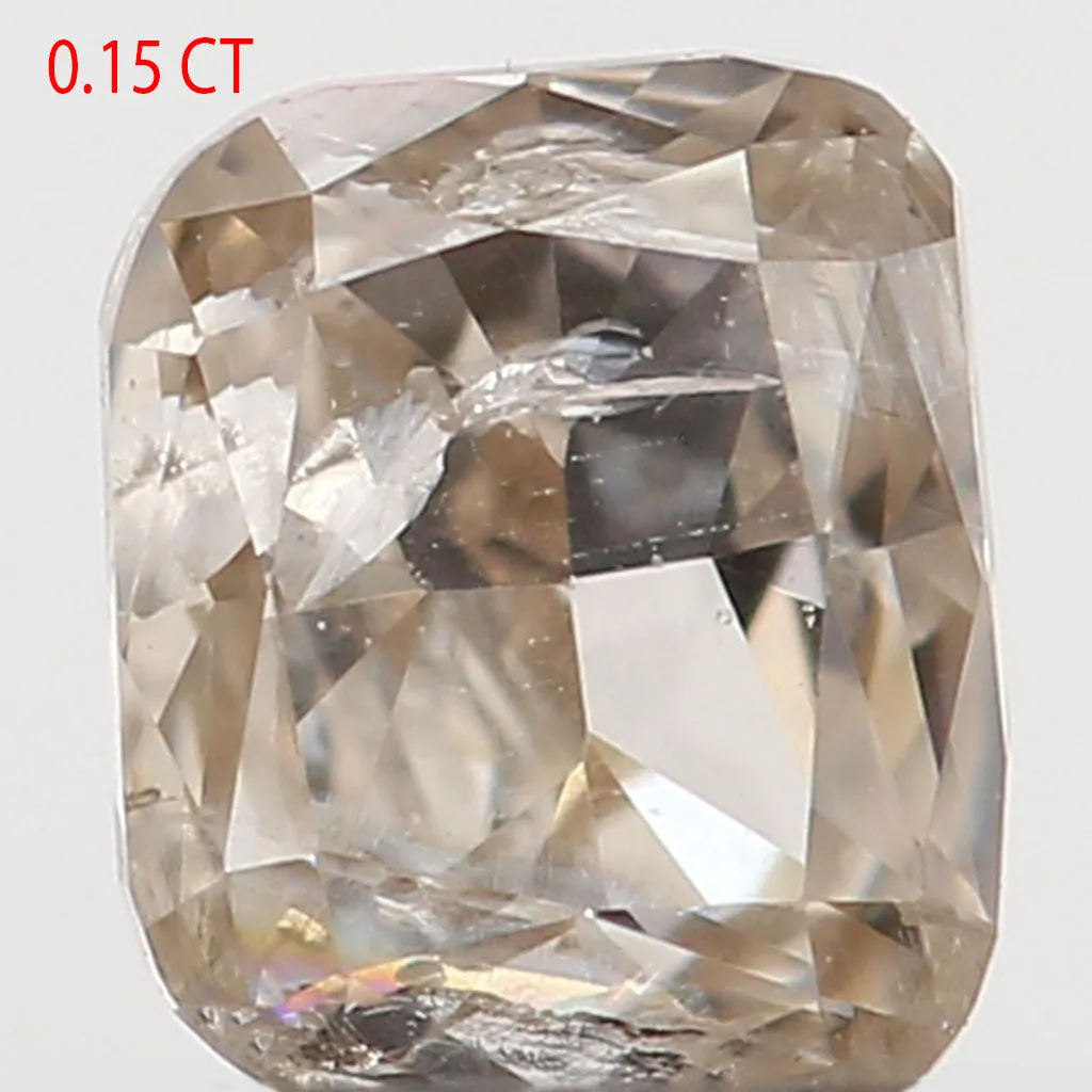 0.15 Ct Natural Loose Diamond, Cushion Diamond, Brown Diamond, Polished Diamond, Real Diamond, Rustic Diamond, Antique Diamond L