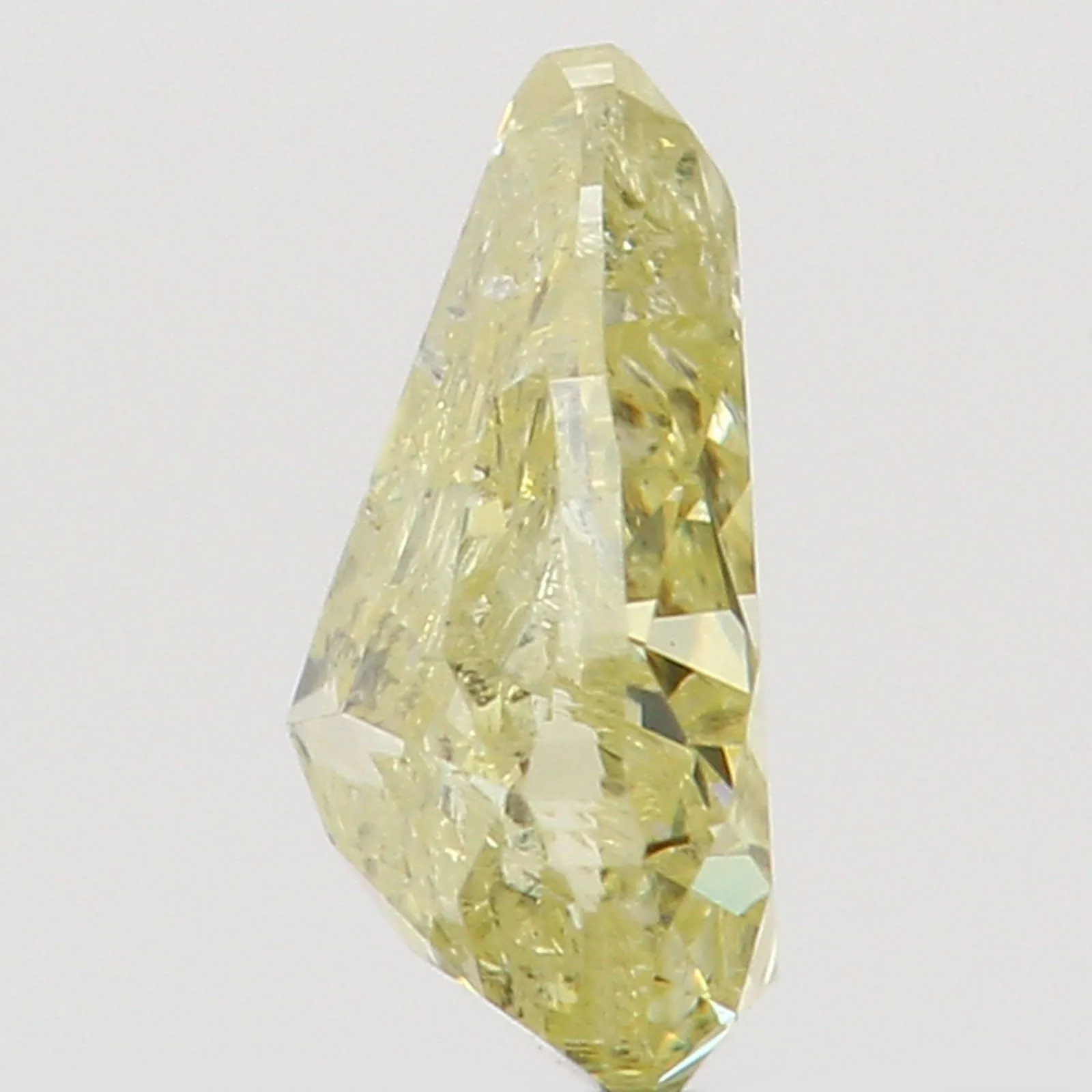 0.19 CT Natural Loose Diamond, Pear Diamond, Yellow Diamond, Rustic Diamond, Pear Cut Diamond, Fancy Color Diamond KR892