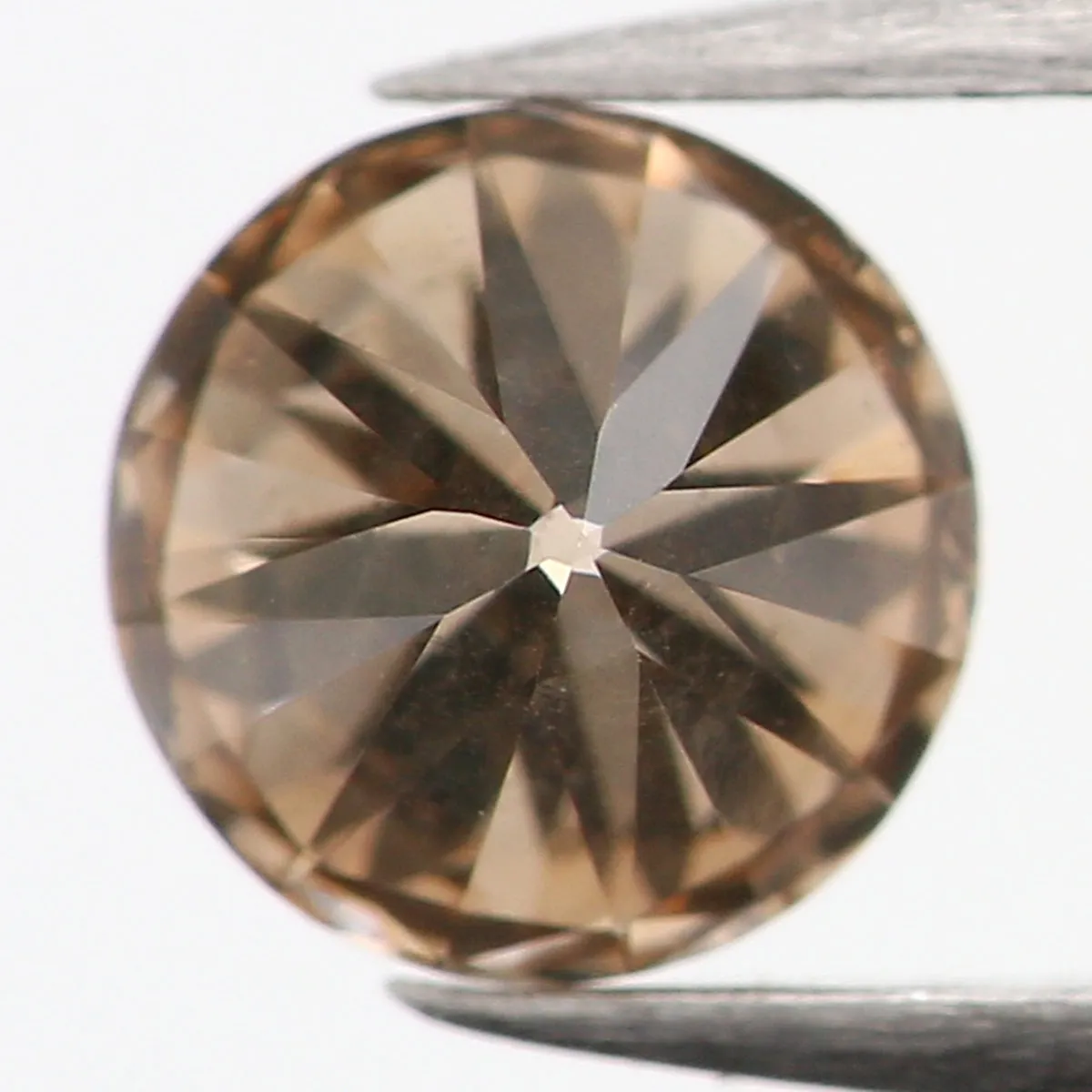 0.32 Ct Natural Loose Diamond, Brown Diamond, Round Diamond, Round Brilliant Cut Diamond, Sparkling Diamond, Rustic Diamond L838