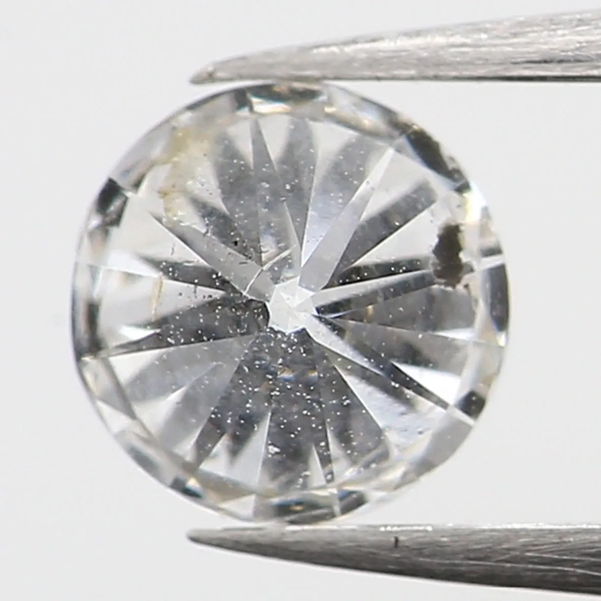 0.36 Ct Natural Loose Diamond, White Diamond, Round Diamond, Round Brilliant Cut Diamond, Sparkling Diamond, Rustic Diamond L552