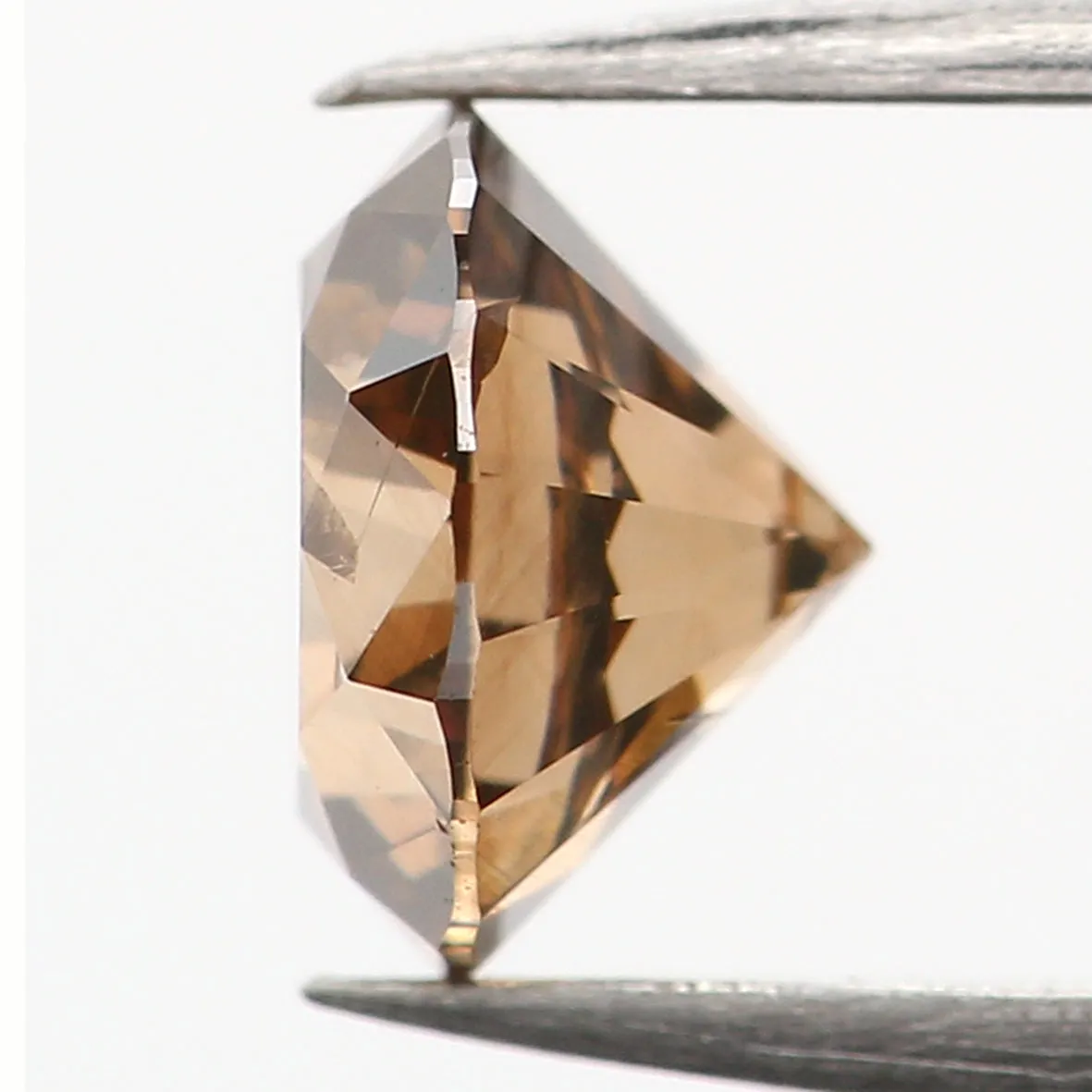 0.39 Ct Natural Loose Diamond, Brown Diamond, Round Diamond, Round Brilliant Cut Diamond, Sparkling Diamond, Rustic Diamond, L67