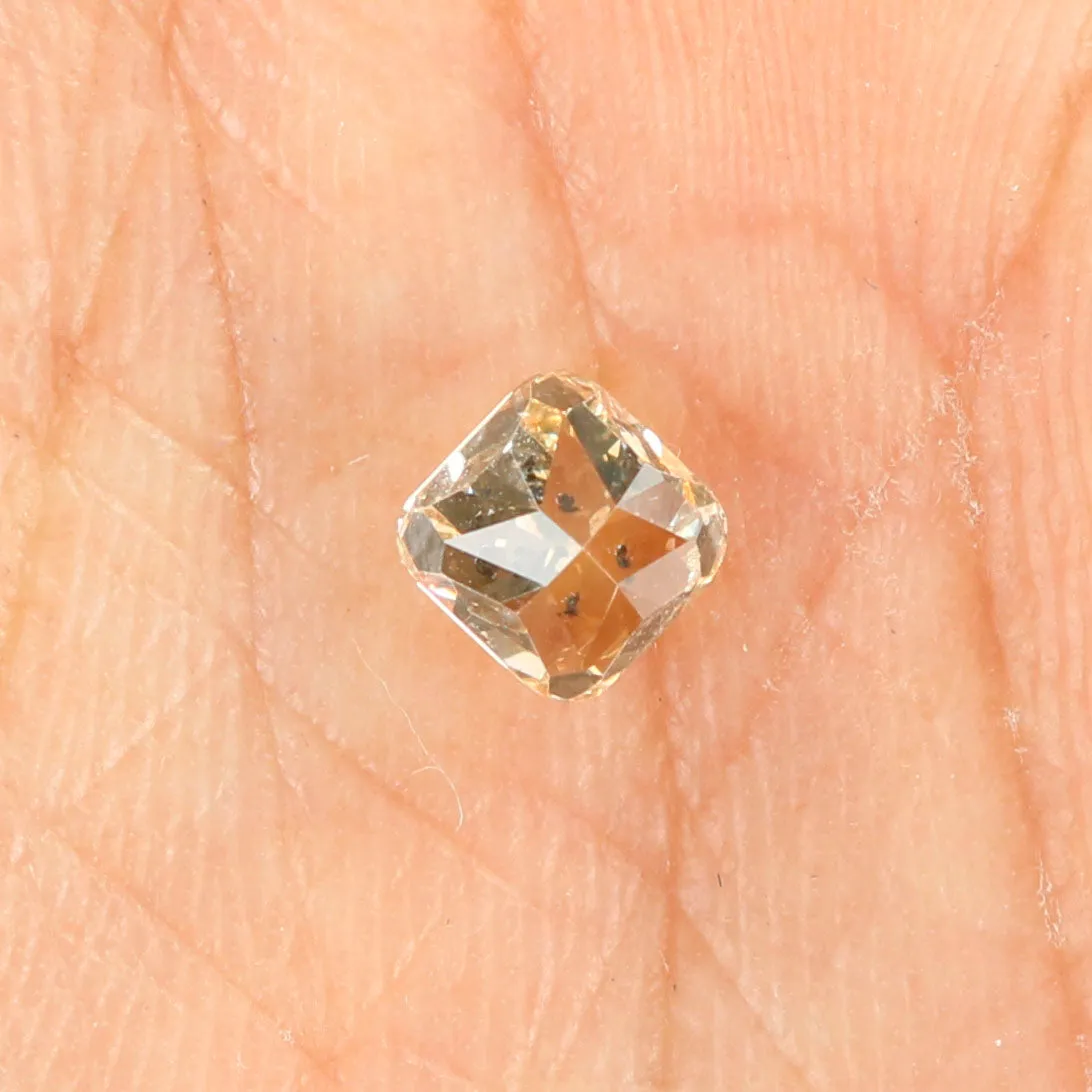 0.67 Ct Natural Loose Diamond, Cushion Diamond, Brown Diamond, Polished Diamond, Real Diamond, Rustic Diamond, Antique Diamond L