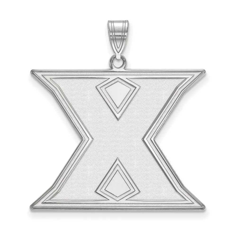 10k White Gold Xavier U. XL Initial X Pendant