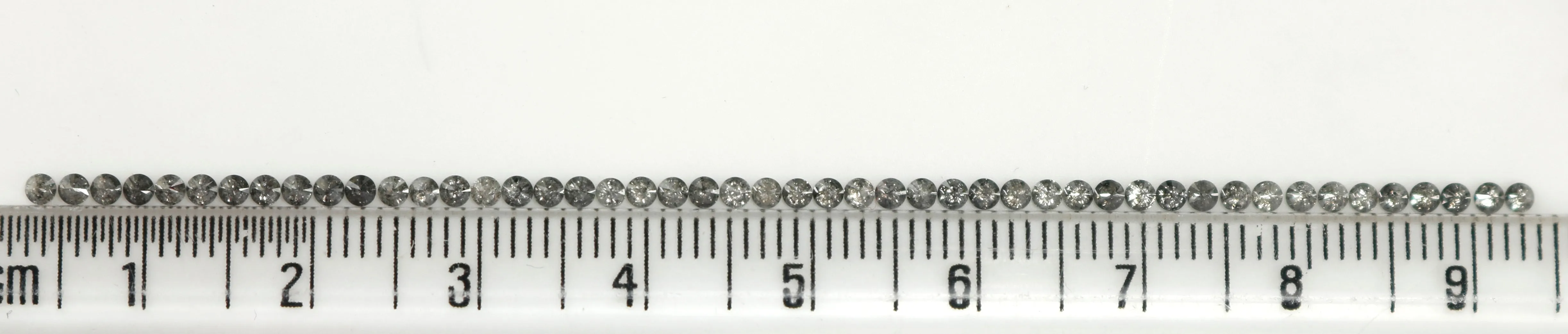 1.36 Ct Natural Loose Diamond, Round Brilliant Cut, Salt Pepper Diamond, Black Diamond, Gray Diamond, Round Cut Diamond, Real Di