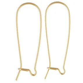 14K Gold Filled Kidney Ear Wire 35mm (4 pcs)