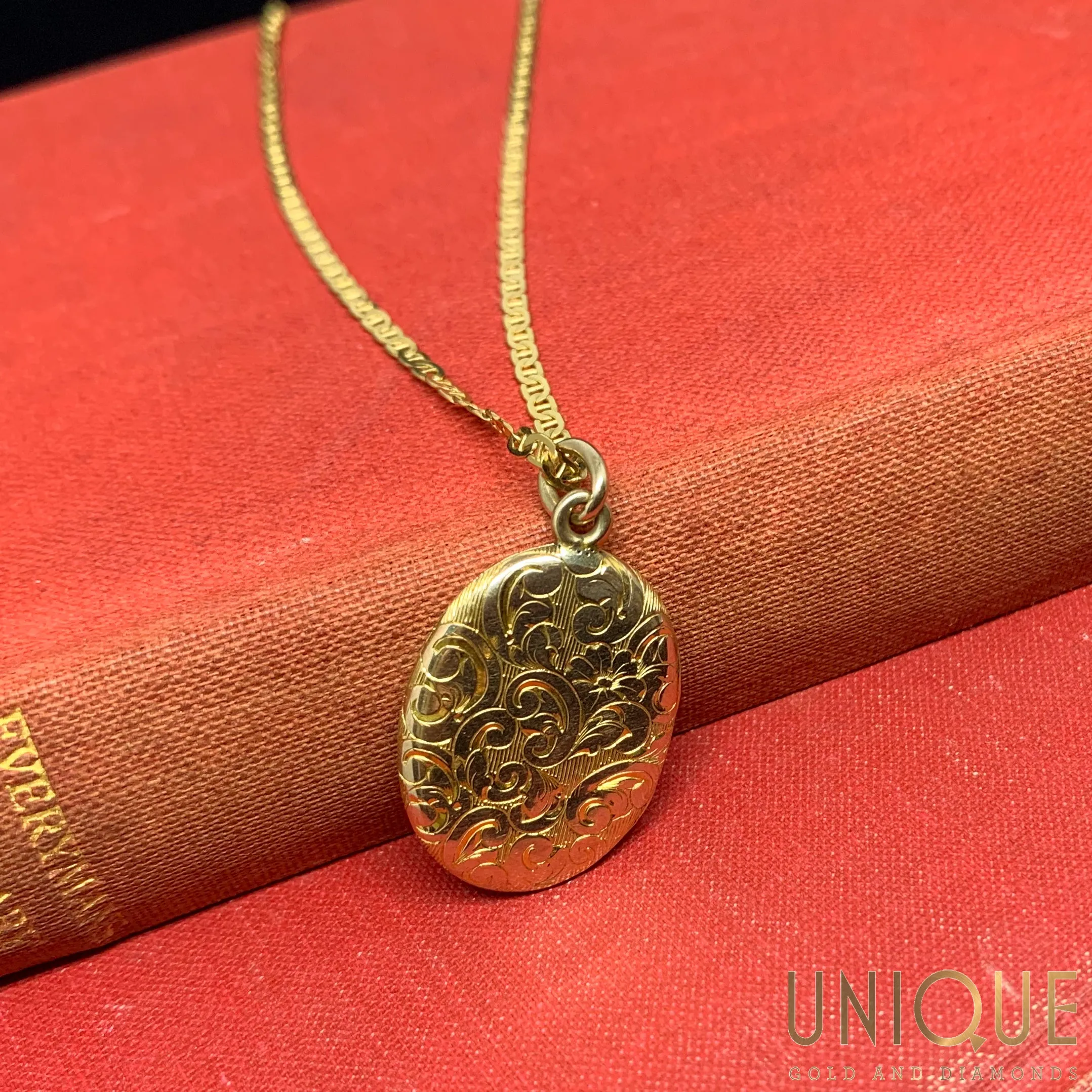 14k Gold Locket On Chain