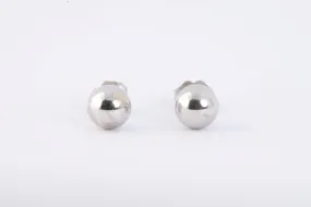 14k White Gold Ball Stud Earrings (0.66g.)