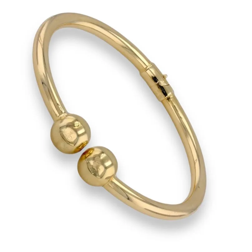 14K Yellow gold balance bangle-7800