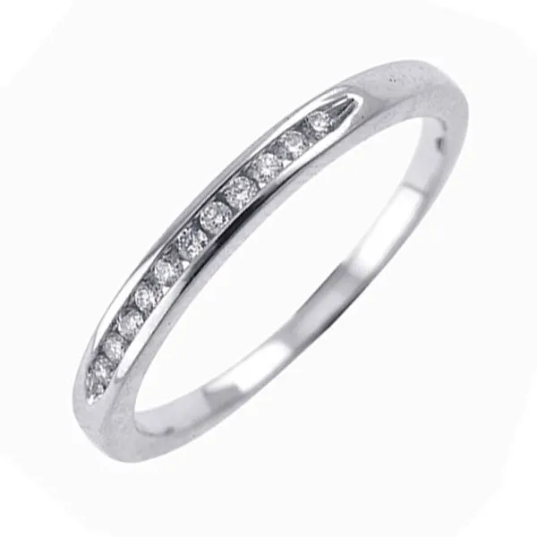 14KT WHITE GOLD DIAMOND (1/10 CTW) BAND