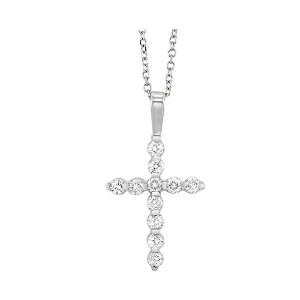 14KT WHITE GOLD DIAMOND (1/2CTW) PENDANT