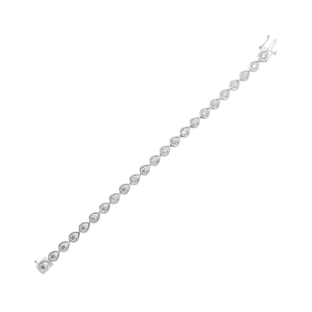 14KT WHITE GOLD DIAMOND (2 1/2CTW) BRACELET