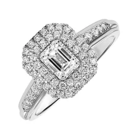 14KT WHITE GOLD DIAMOND(3/4CTW) RING