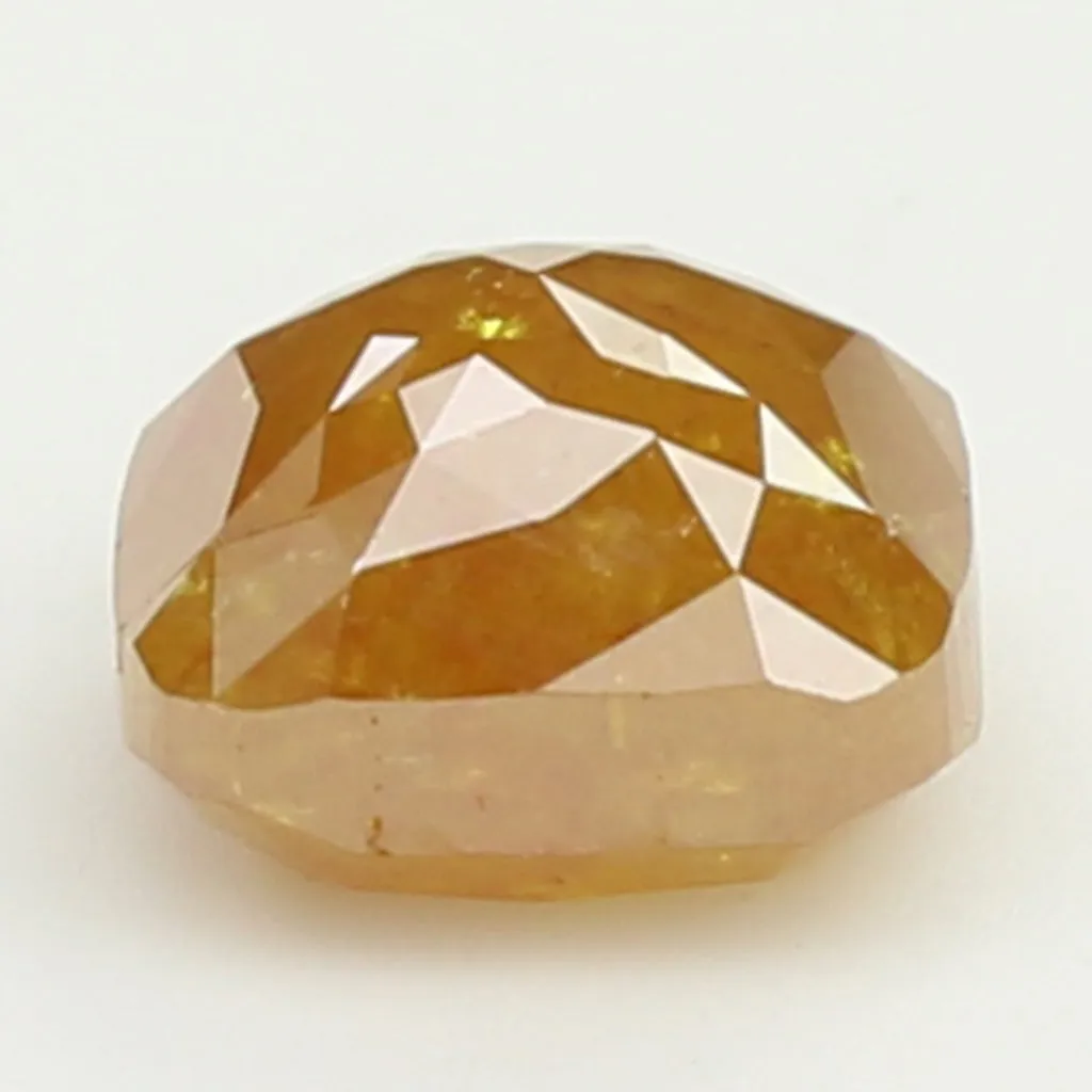 1.50 CT Natural Loose Diamond Cushion Yellow Brown Color 6.15 MM KDL9258