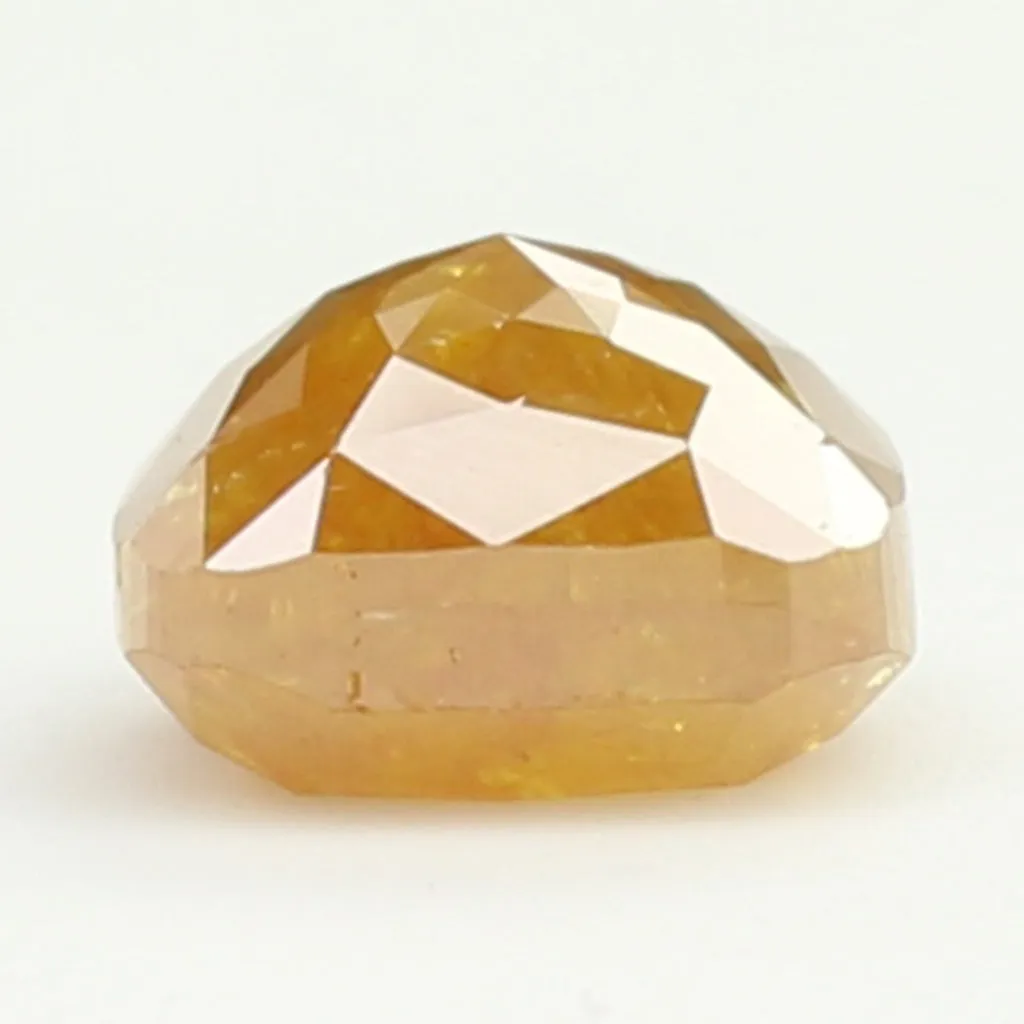 1.50 CT Natural Loose Diamond Cushion Yellow Brown Color 6.15 MM KDL9258