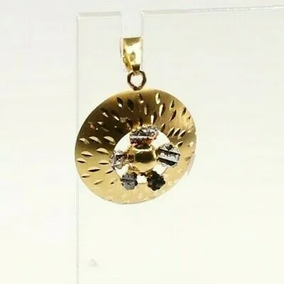 22k 22ct Solid Gold ELEGANT Simple Charm Round LOCKET Pendant P1449