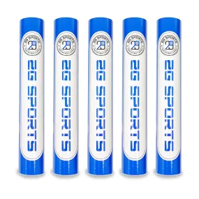 2G SPORTS BLUE label Badminton Feather Shuttlecocks Five Tubes