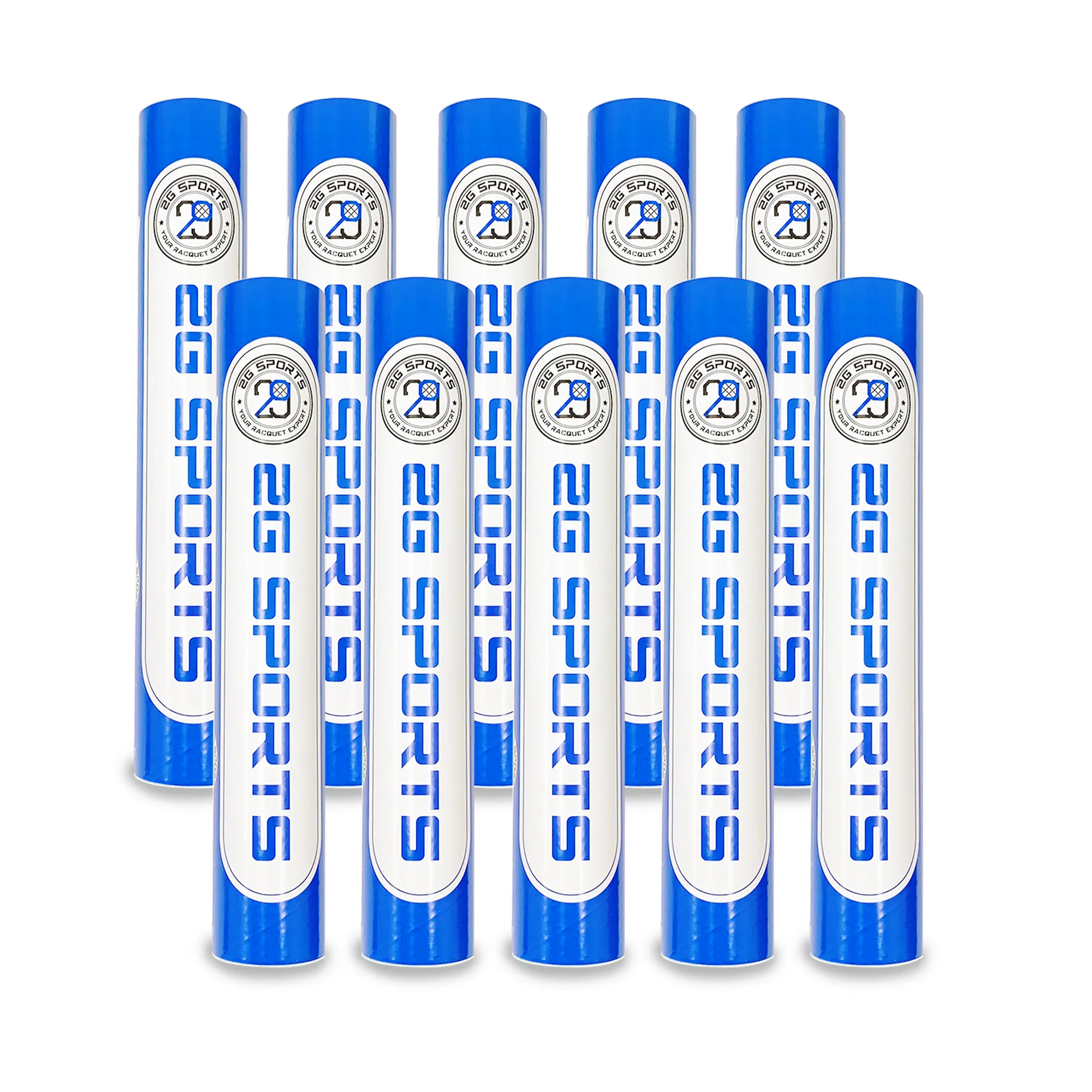 2G SPORTS BLUE label Badminton Feather Shuttlecocks Ten Tubes