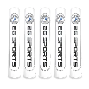 2G SPORTS WHITE label Badminton Feather Shuttlecocks Five Tubes