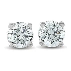 3/4CTW LAB CREATED DIAMOND STUD EARRINGS