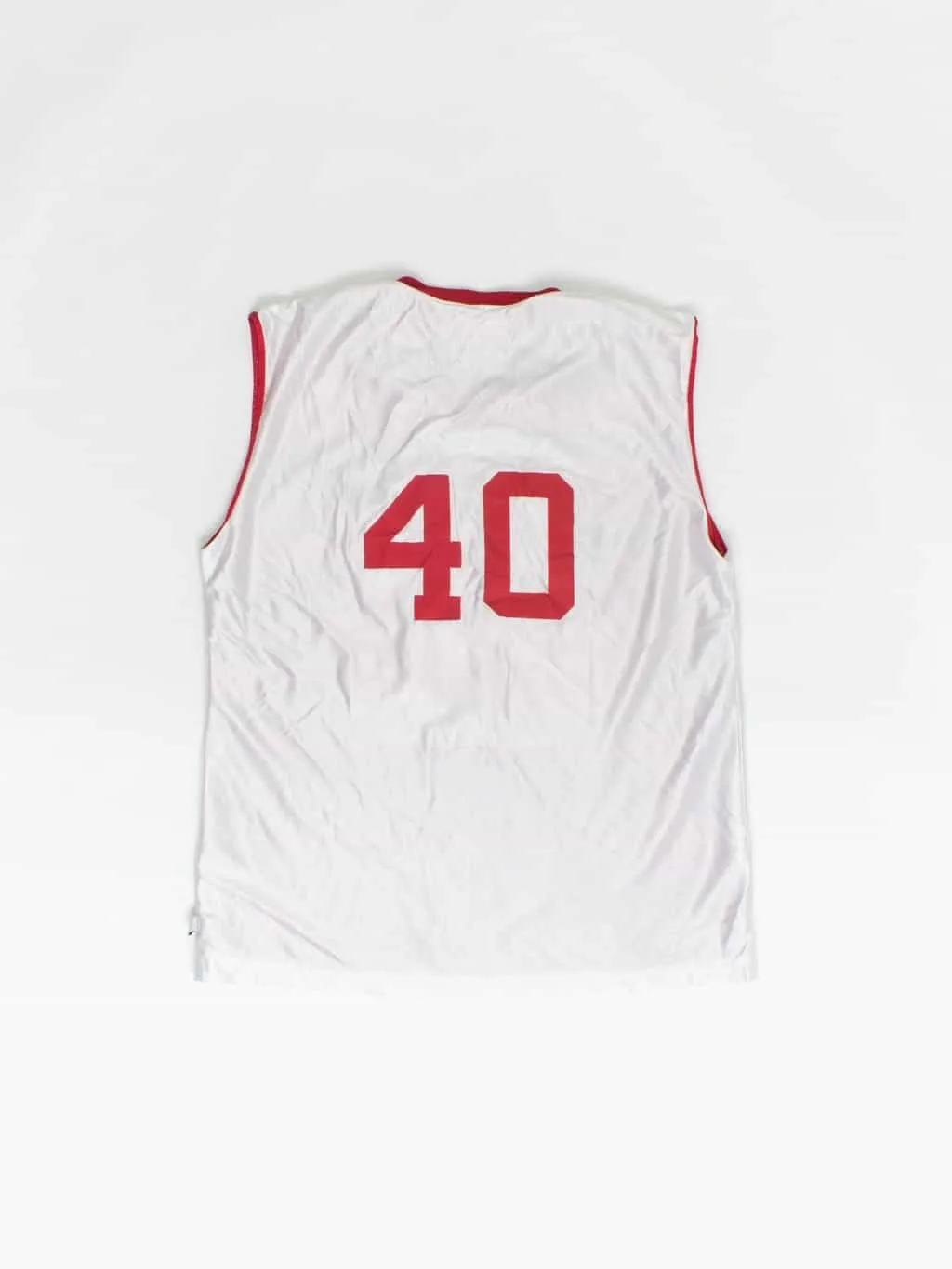 90s vintage Converse basketball jersey, red and white, reversible – Medium