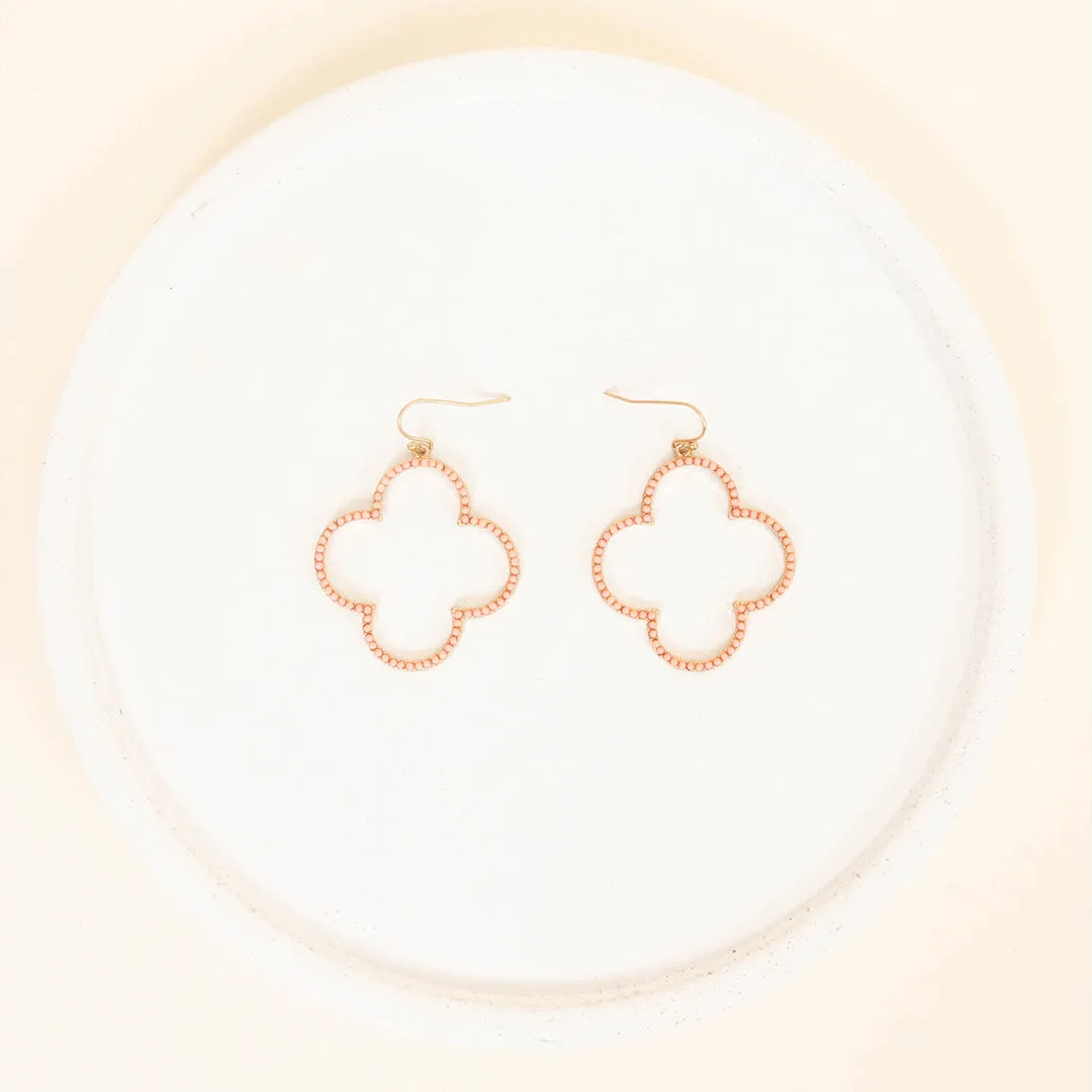 A Song Of Love Earrings, Peach