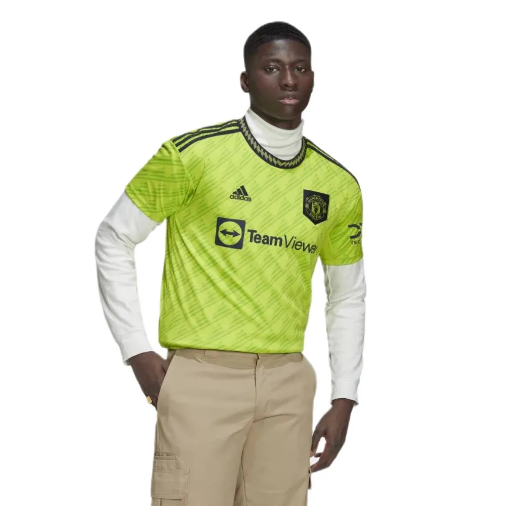 Adidas Men's Manchester United Third Jersey (Semi Solar Slime)