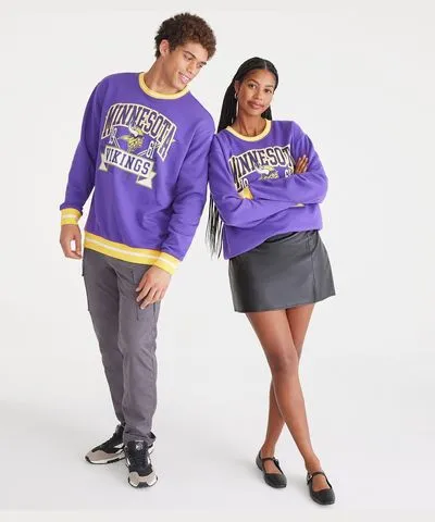 Aeropostale Minnesota Vikings Crew Sweatshirt