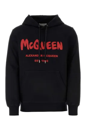 Alexander Mcqueen Black Cotton Sweatshirt