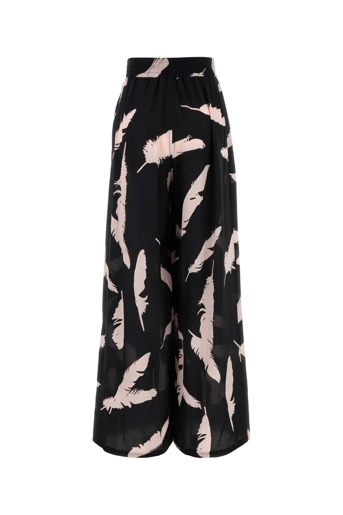 Alexander Mcqueen Black Crepe Pyjama Pant