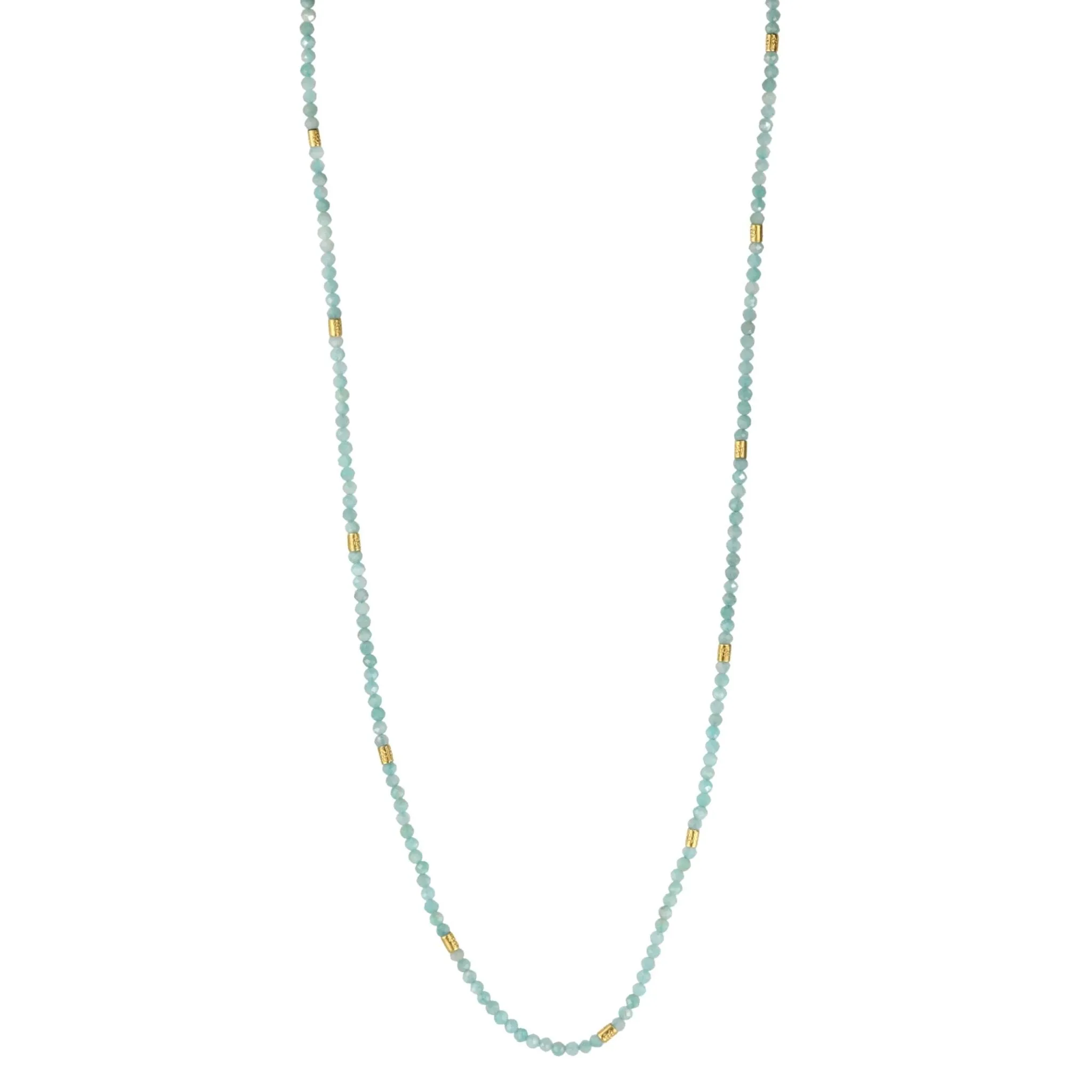 Amazonite & Gold Vermeil Beaded Necklace