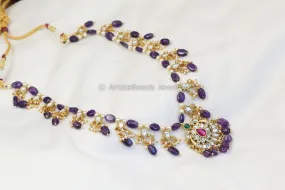 Amethyst Jadau Kundan Necklace