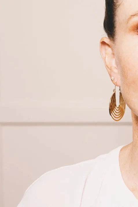 Anjuli Hoop Earrings - 18K Gold Plating