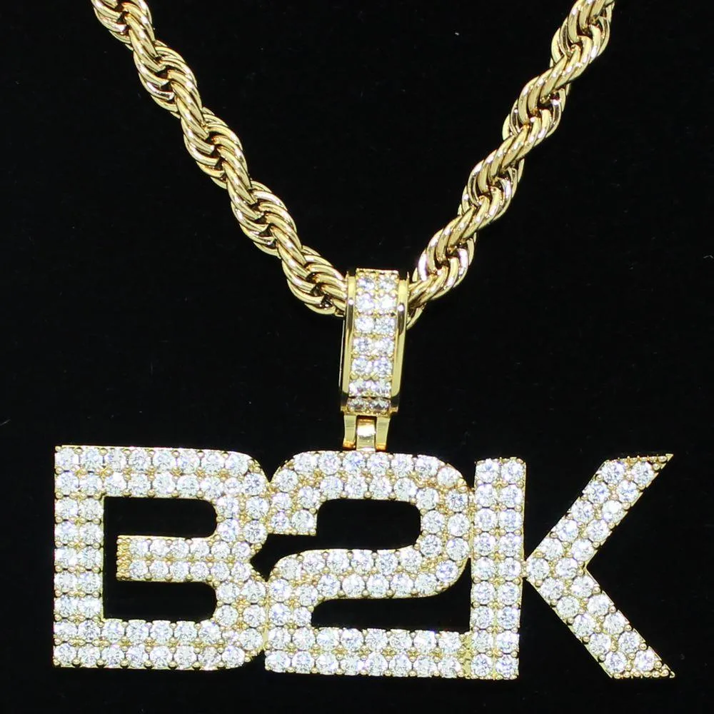 B2K Iced Out Official Pendant & Chain