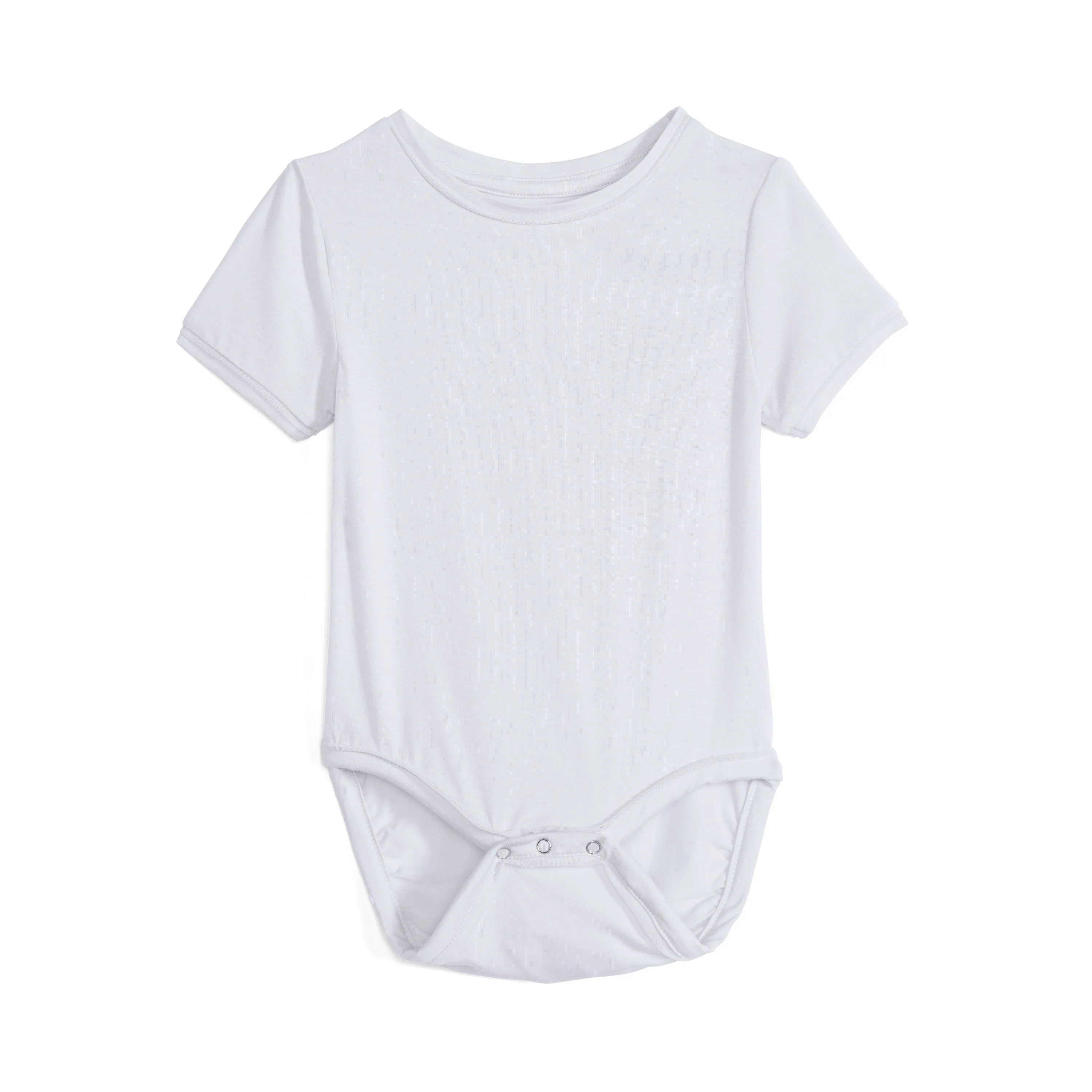 Baby Boys Cry-Free Short Sleeve Onesie with Piping