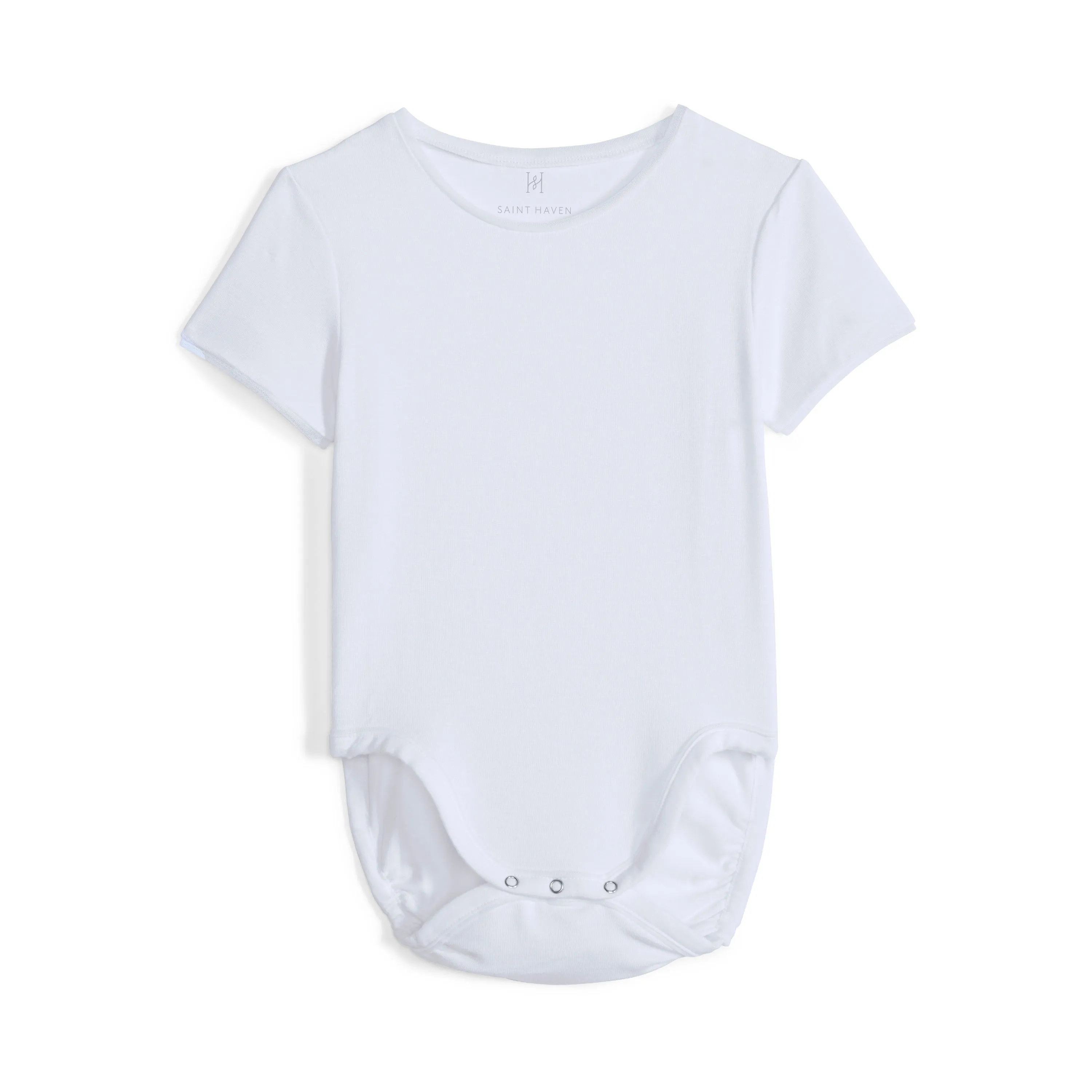 Baby Girls Cry-Free Short Sleeve Onesie with Mesh