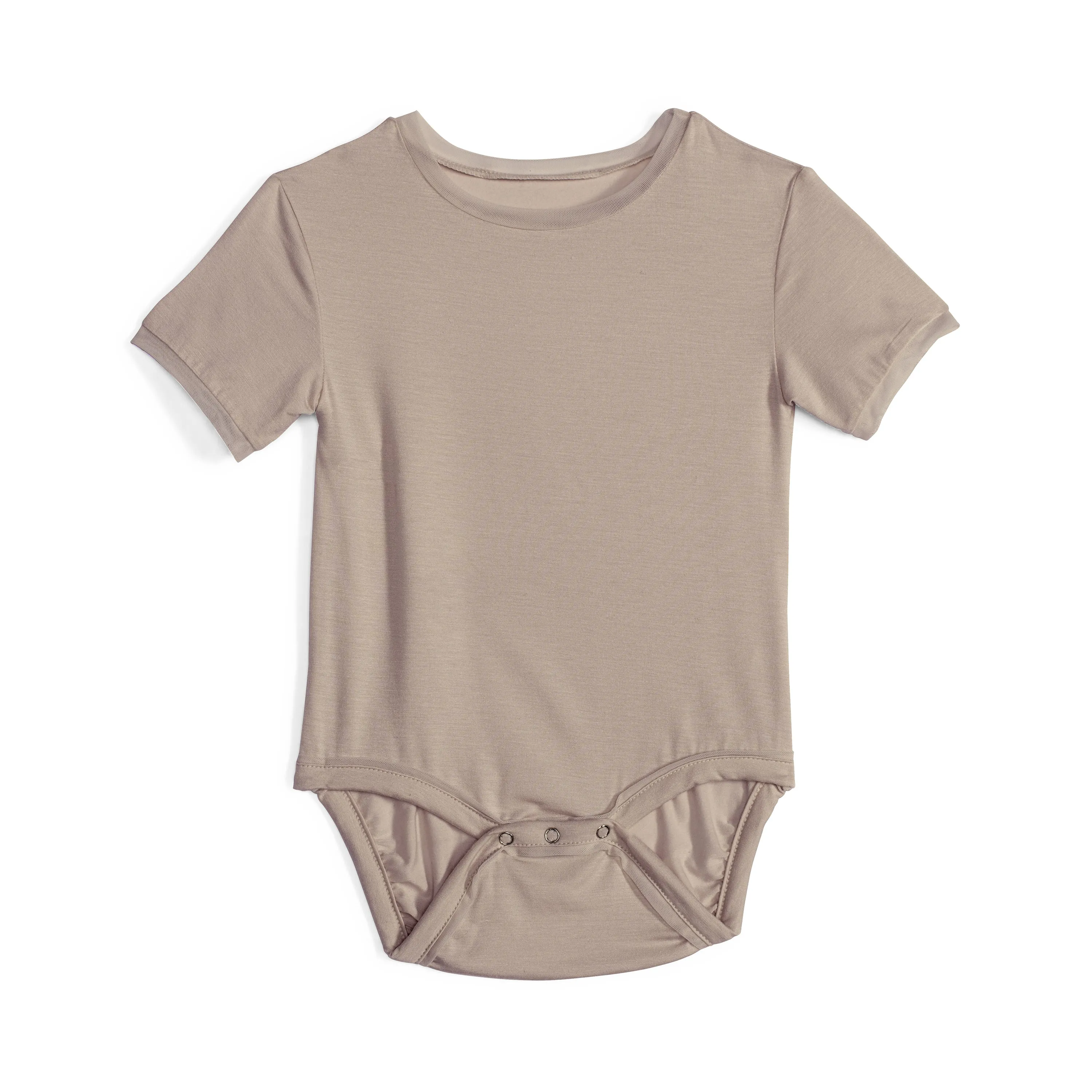 Baby Girls Cry-Free Short Sleeve Onesie with Mesh