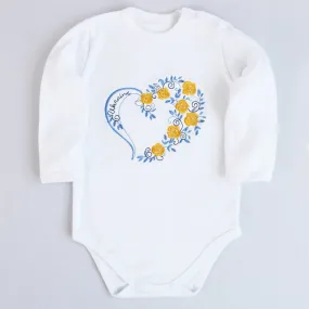 Baby Onesie Ukrainian Heart”