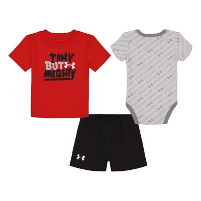 Baby Under Armour Big Winner T-Shirt, Onesie, and Shorts Set