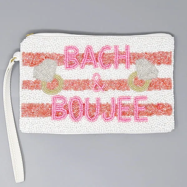 BACH & BOUJEE Seed Beaded Wristlet