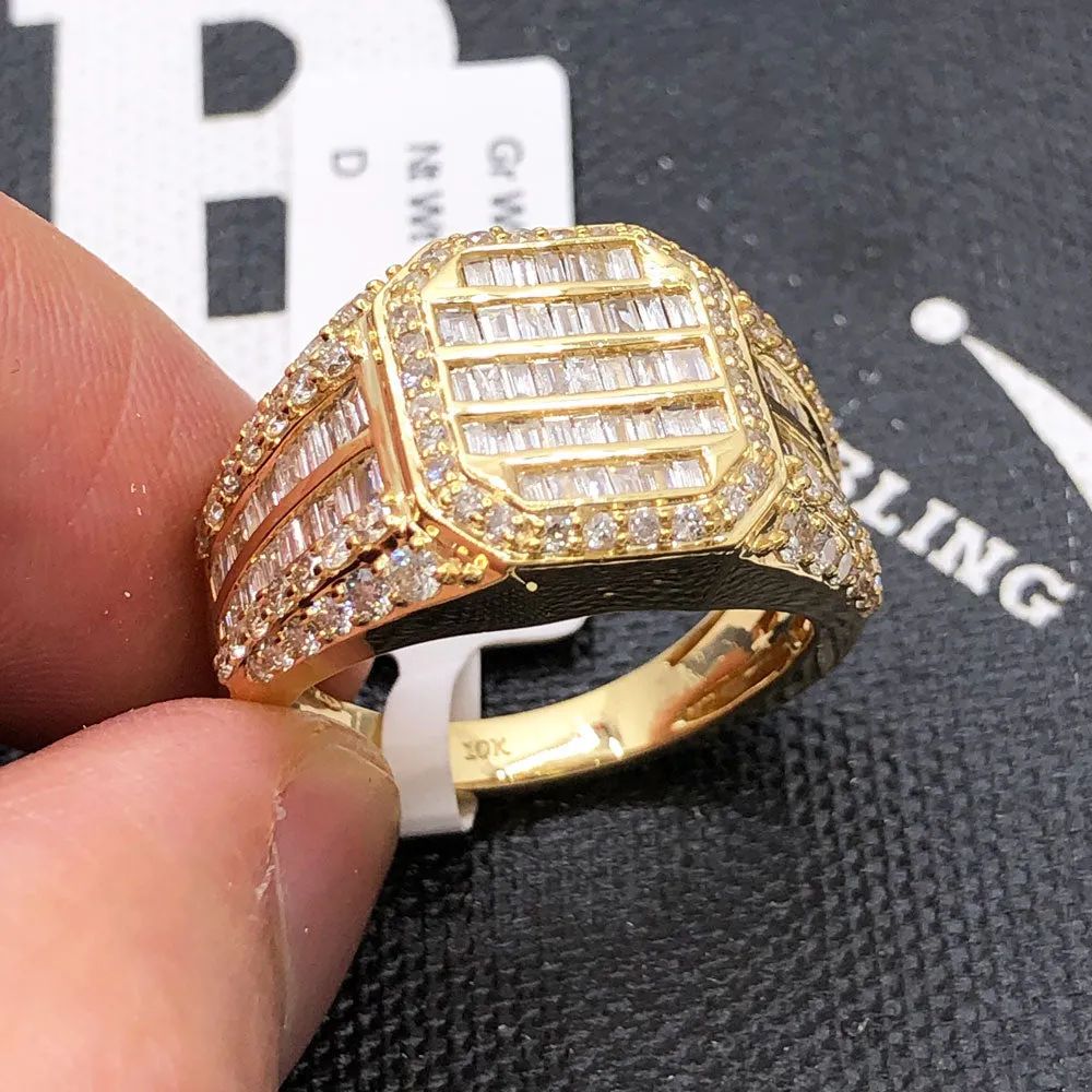 Baguette CEO Diamond Ring 2.10cttw 10K Gold