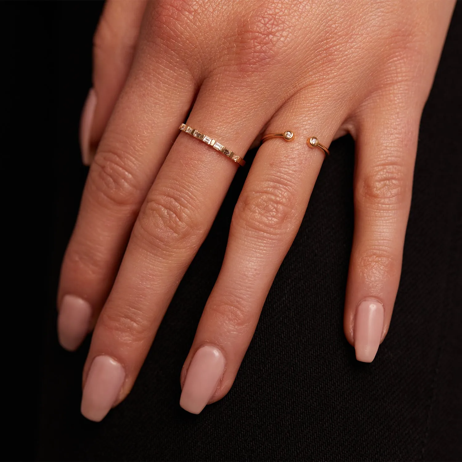 Baguette Row Ring