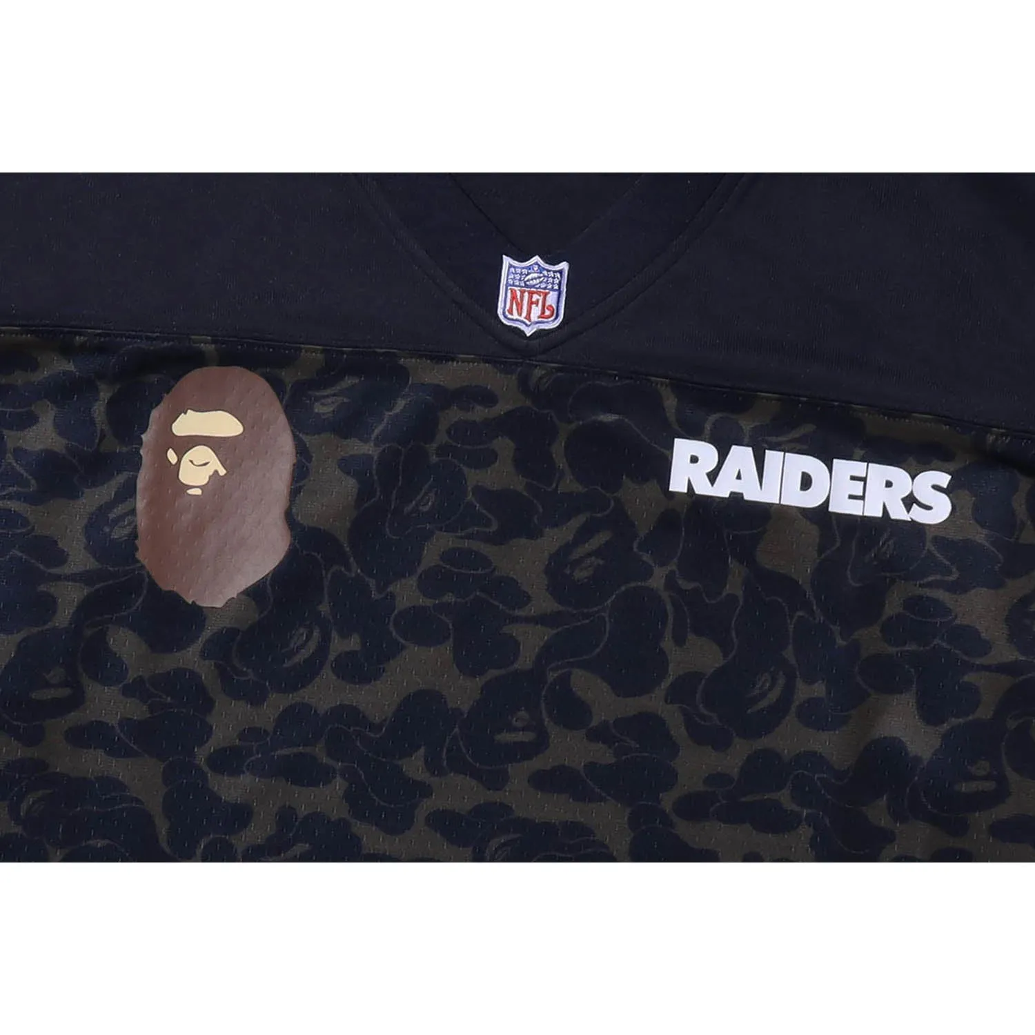 BAPE X MITCHELL & NESS NFL OAKLAND RAIDERS LEGACY JERSEY MENS