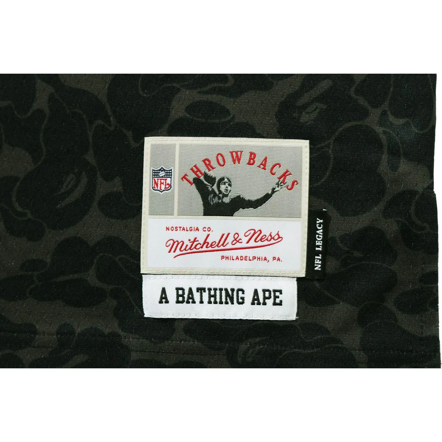 BAPE X MITCHELL & NESS NFL OAKLAND RAIDERS LEGACY JERSEY MENS