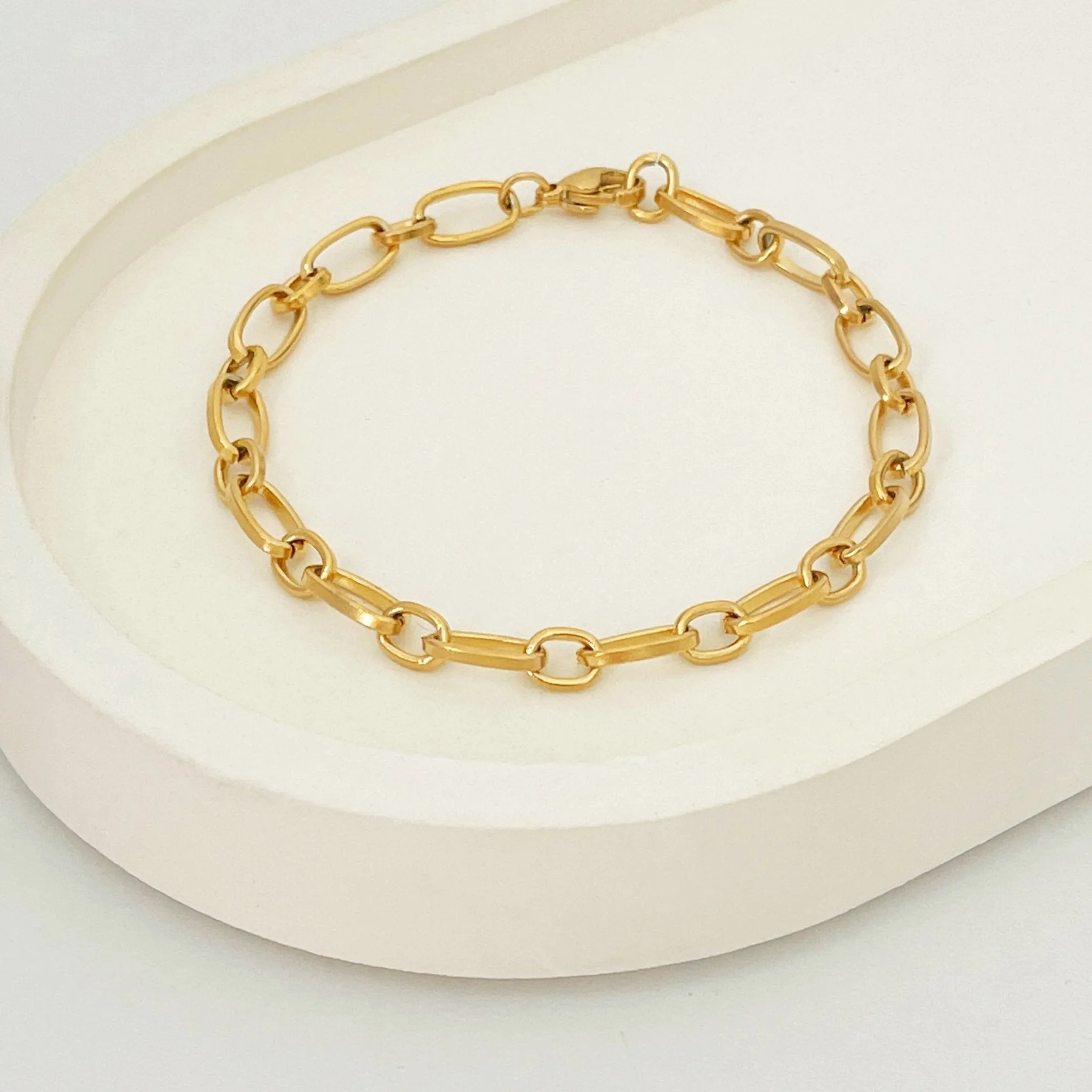 Belcher Chain Bracelet Gold