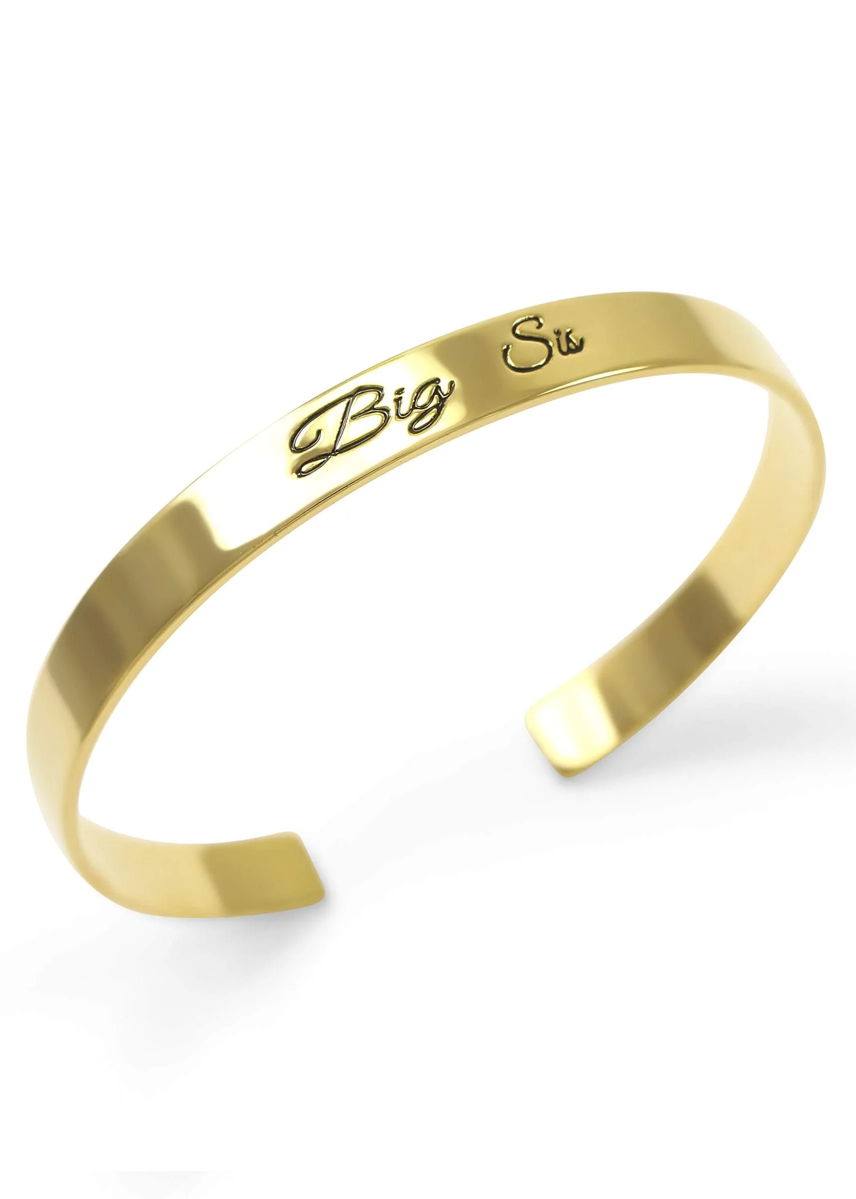 Big Sis Bangle Cuff Bracelet (gold)