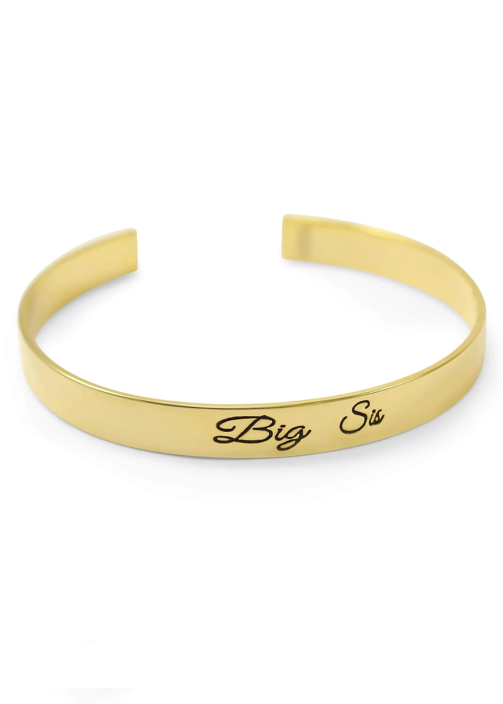 Big Sis Bangle Cuff Bracelet (gold)