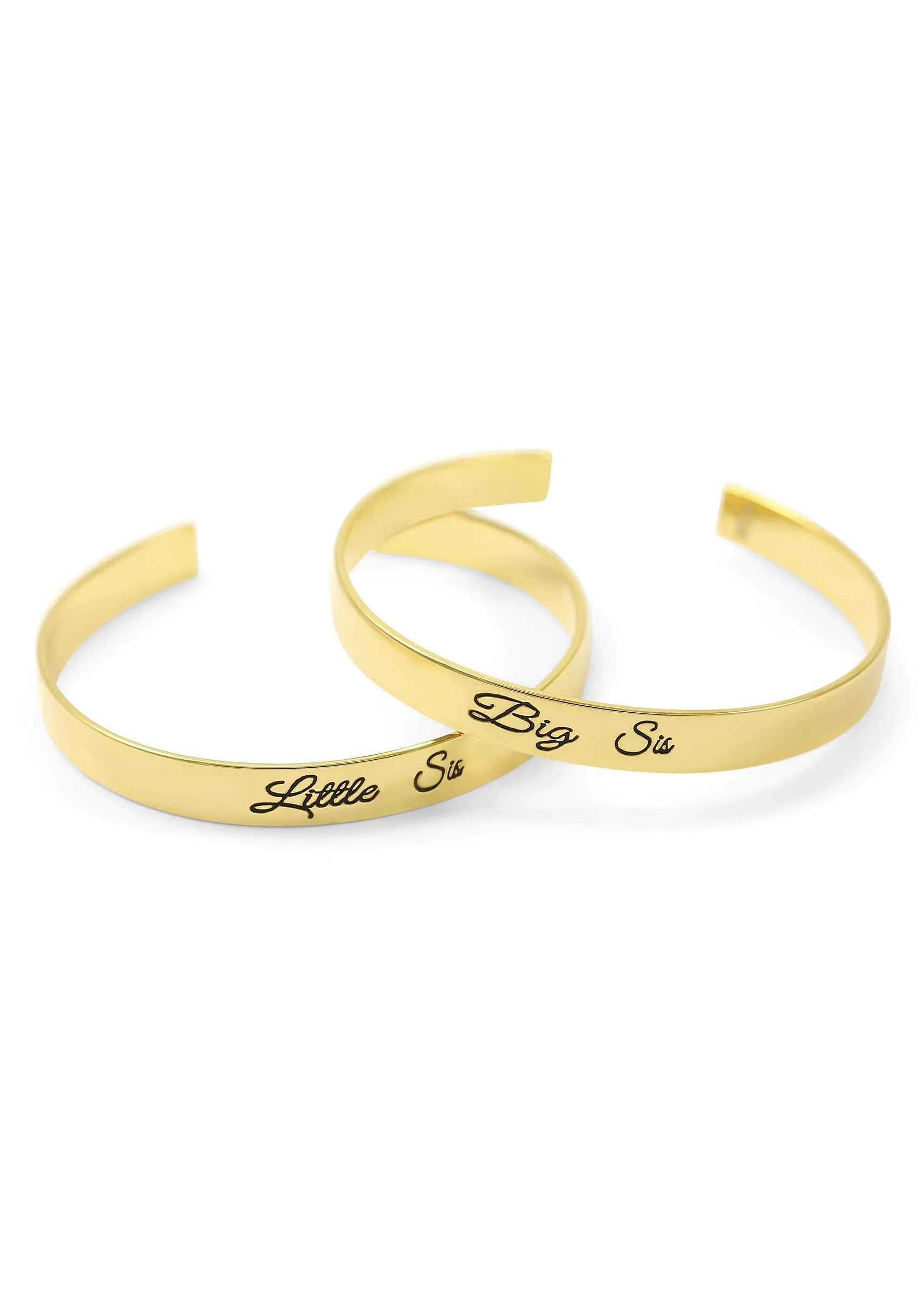 Big Sis Bangle Cuff Bracelet (gold)