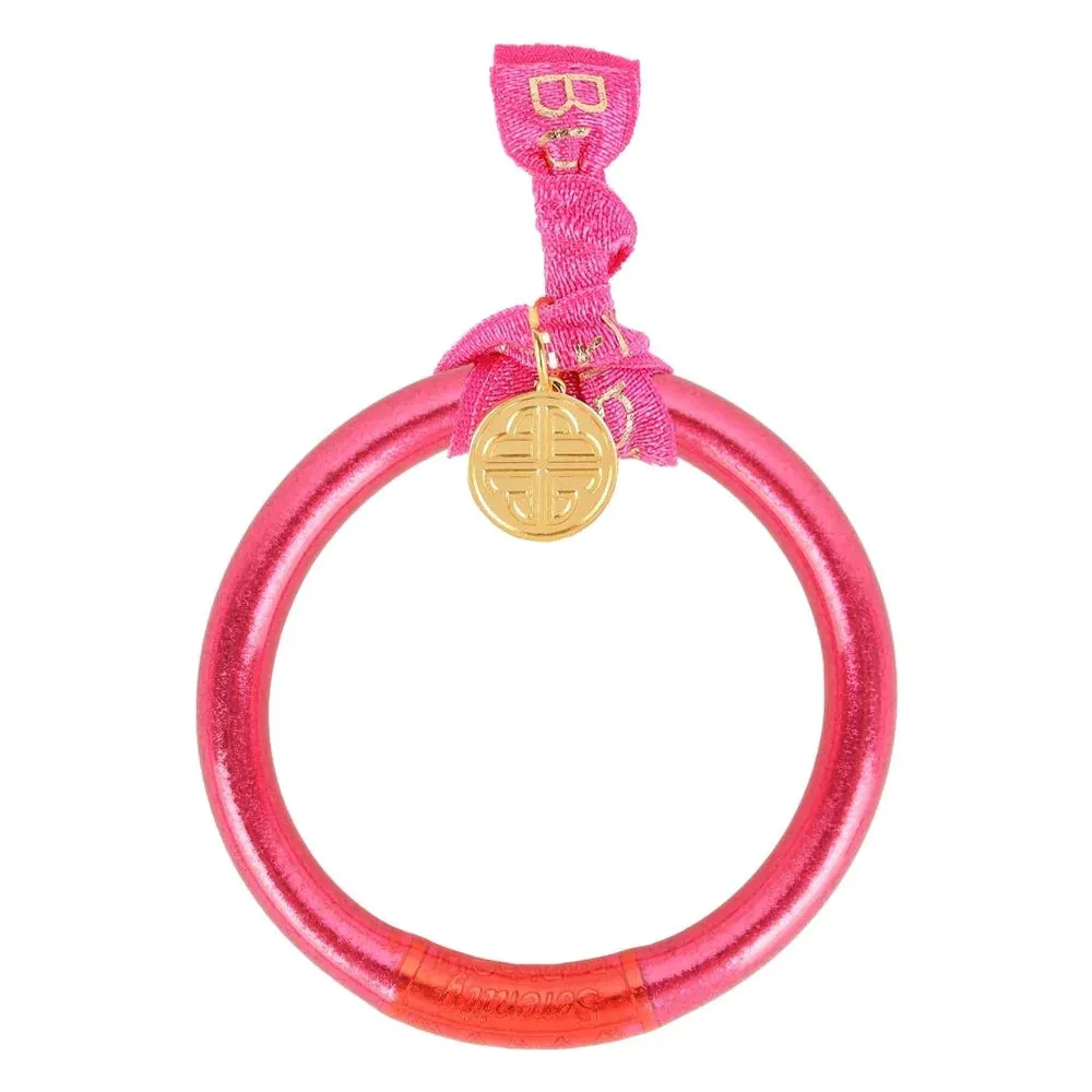 BuDhaGirl Pink Tzubbie All Weather Bangle® (AWB®) - Serenity Prayer